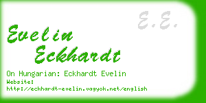 evelin eckhardt business card